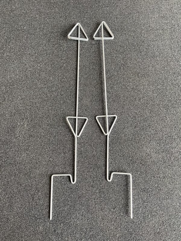 Real estate sign holder (ground spike)